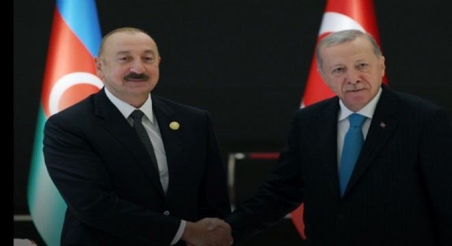 Erdoğan, Aliyev le görüştü