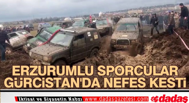 Erzurumlu sporcular Gürcistan da nefes kesti