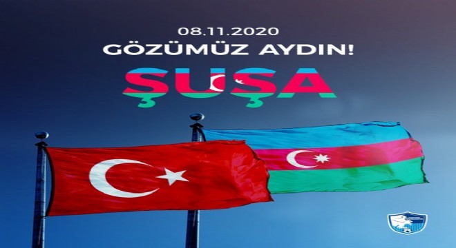 Erzurumspor’dan Azerbaycan’a destek mesajı