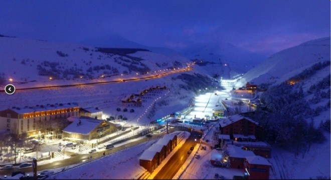 Palandöken de gece kayağı keyfi