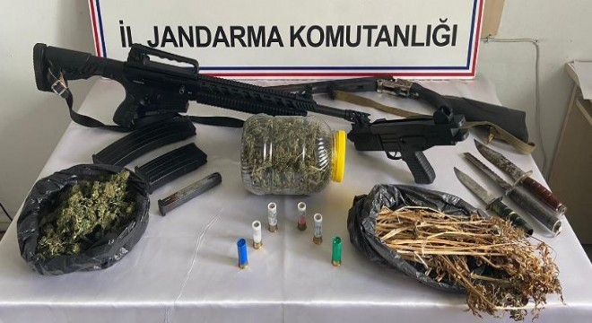 Silah ve uyuşturucu operasyonu: 2 gözaltı