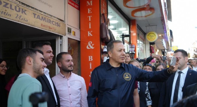 Yerlikaya Erzurum da esnafı dinledi
