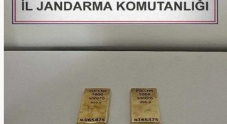 2 kilo kaçak külçe altın ele geçirildi