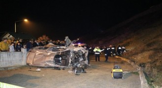 Otomobil şarampole devrildi: 2 ölü, 2 yaralı