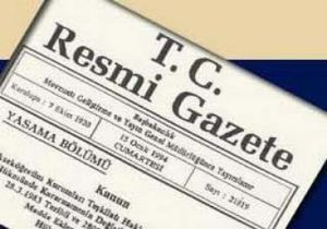 Yatırım Teşvik listesi Resmi Gazetede yayımlandı