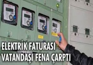 Vatandaşlara elektrik faturası şoku