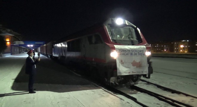 İhracat treni Erzurum’daydı