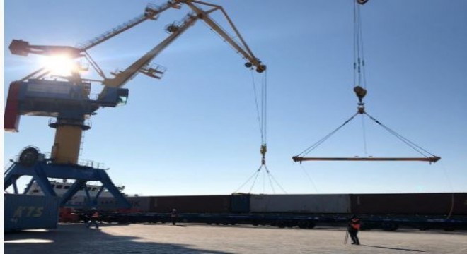 İlk ihracat treni Kazakistan’a ulaştı